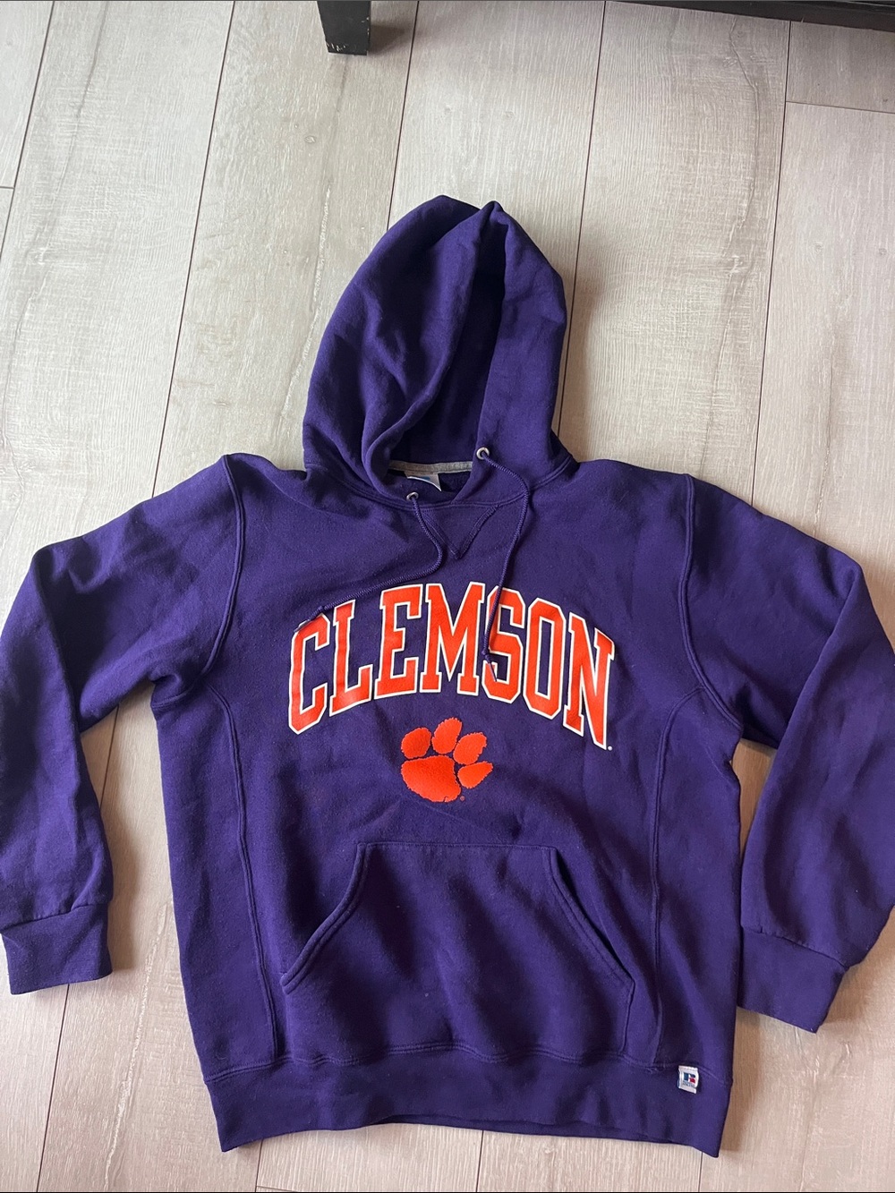 CLEMSON UNISEX SZ M PURPLE HOODIE GREAT USED CONDITION